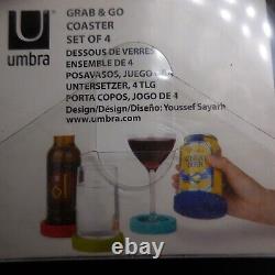 4 dessous de verre UMBRA design Youssef SAYARH vintage art déco table N7309