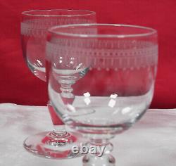 7 Verres à vin cristal de Baccarat époque art-déco 1920