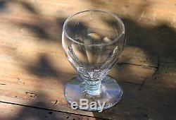 Art Déco Cristal taillé de Baccarat Champaubert 6 verres à vin 8,5 cm