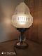 Art Deco Lampe A Poser De Table Globe Mongolfiere Pied Cristal Type Adnet