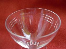 Baccarat, Cap Ferrat, Serie De 6 Verres A Aperitif En Cristal Taille, Art Deco