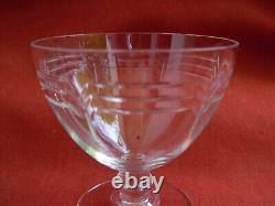 Baccarat, Cap Ferrat, Serie De 6 Verres A Aperitif En Cristal Taille, Art Deco