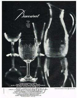 Baccarat Nancy 12 Flat Tumbler Crystal Glasses Gobelet Cristal Taillé Art Deco