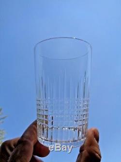 Baccarat Nancy 6 Flat Tumbler Crystal Glasses Gobelet Cristal Taillé Art Deco D