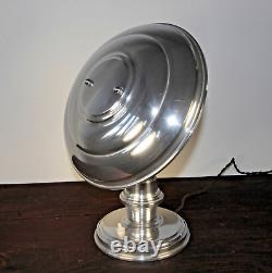 Belle Lampe Art Déco +/- 1930 Chrome Aluminium et Verre