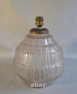 Belle lampe en verre art déco des années 1920 1930 1940