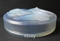 Boite verre OPALESCENT VERLYS ART DECO DECOR PAPILLON DE NUIT Era Sabino Lalique