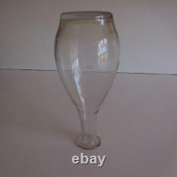 Carafe verre art déco liqueur vin alcool antiquité objet XXe France N3758