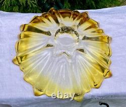 Coupe à fruit art deco verre ou cristal de couleur MURANO N°101