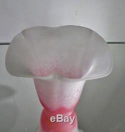 DAUM NANCY tulipe pate de verre forme corolle de fleur pour Lampe, applique