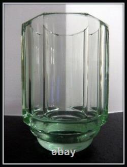 DAUM NANCY vase cristal vert art déco modernisme 1930/32 no pâte de verre Gallé