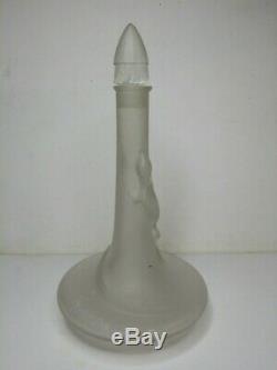 Flacon de parfum Art Deco French Perfume Bottle Depinoix Lubin au Soleil 21cm