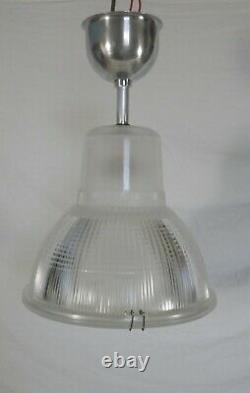 HOLOPHANE ancien plafonnier lampe vintage 1950 déco industriel usine wall lamp