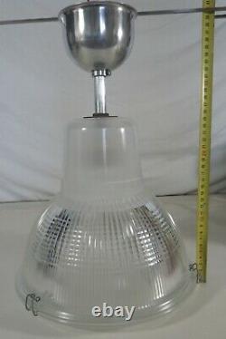 HOLOPHANE ancien plafonnier lampe vintage 1950 déco industriel usine wall lamp