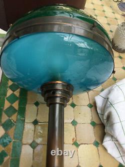 JLCRIN. Lampe double verre lumière du jour 1920. Authentique Bauhaus