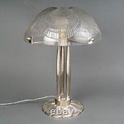 Lampe Art Deco Coquilles René Lalique R. Lalique Verre Glass Lamp