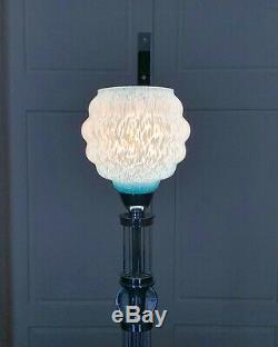 Lampe Art Déco en métal et verre Globe Luminaire Moderniste