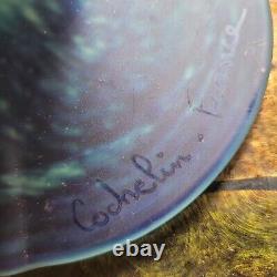 Lampe champignon en Pâte de verre signée Cochelin France, couleur rare