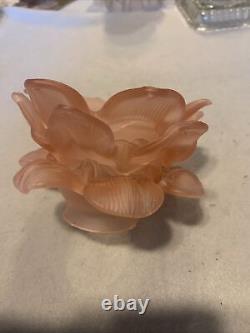 Lot De Deux tulipes En pâte de verre Rose 18 Pétales S