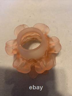 Lot De Deux tulipes En pâte de verre Rose 18 Pétales S