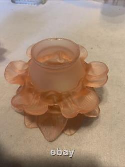 Lot De Deux tulipes En pâte de verre Rose 18 Pétales S