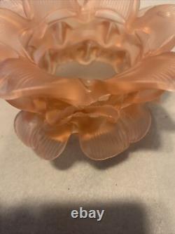 Lot De Deux tulipes En pâte de verre Rose 18 Pétales S