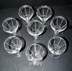 Lot de 8 verres ART DECO en cristal gravé 1920-1930