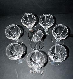 Lot de 8 verres ART DECO en cristal gravé 1920-1930