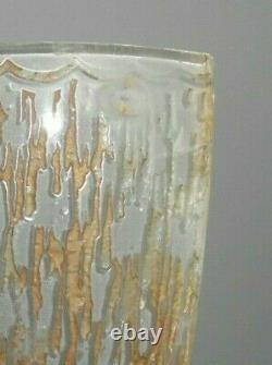 Luminaire - Applique DELATTE NANCY art déco verre gravé acide décoré OR