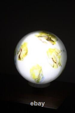 Lustre Globe Vase pate de verre art déco soufflé