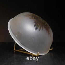N23.277 éclairage vintage art déco 1930 France globe verre opaque plafonnier