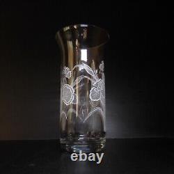 N23.354 vase verre cristal fleur jonquille pivoine CERIF art déco transparent