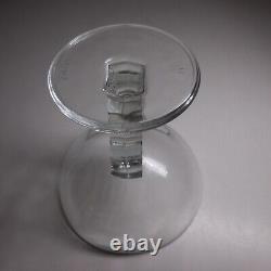 N23.469 verre cristal coupe art déco table blanc transparent France vintage