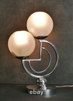 Petite LAMPE veilleuse ART DECO MODERNISTE 1930 Era Adnet Bauhaus