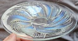 R. LALIQUE Coupe / Jatte années 30 modèle Fleurons Verre opalescent Art Deco