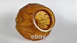 Rare 2 Vase Art Déco Pate Verre Etling D'avesn Verlys No Daum Lalique Old Glass