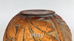 Rare 2 Vase Art Déco Pate Verre Etling D'avesn Verlys No Daum Lalique Old Glass