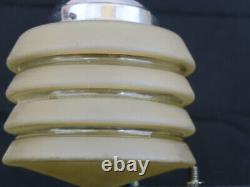 Rare lampe suspension lustre plafonnier Art déco 1930 1940 vintage SUSPENSION GL