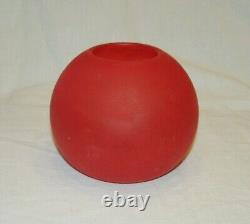 SCHNEIDER VASE ROUGE ART-DECO PATE DE VERRE signé / french glas