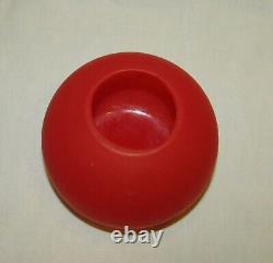 SCHNEIDER VASE ROUGE ART-DECO PATE DE VERRE signé / french glas