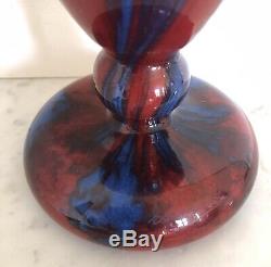 SUPERBE Vase verre soufflé Signé CHARLES SCHNEIDER Série Jades 1925 Art-Déco