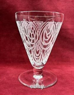 Saint Louis Astrid Set Crystal Glasses Service De Verres Cristal Gravé Art Deco