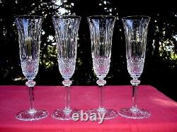 Saint Louis Tommy 4 Fluted Glasses Sektgläser Flute A Champagne Cristal Taillé C