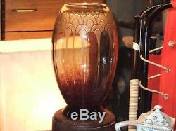 Très Beau vase de Charles Schneider époque 1930 le verre français Charder