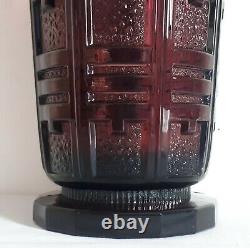 VAL-SAINT-LAMBERT vase en verre collection LUXVAL 1930 Art Déco