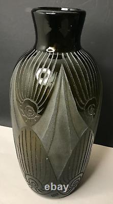 VASE LEGRAS grave a l'acide ART DECO 30's années folles vintage ancien antique /