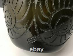 VASE LEGRAS grave a l'acide ART DECO 30's années folles vintage ancien antique /