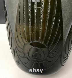 VASE LEGRAS grave a l'acide ART DECO 30's années folles vintage ancien antique /