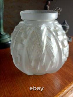 Vase Art Déco En Verre Muller Frères Lunéville