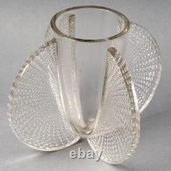 Vase Art Deco Orly Verre Blanc René Lalique R. Lalique Clear Glass